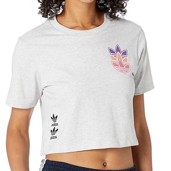 Adidas Originals Women’s Tee Crop Top - Picture 1 of 4